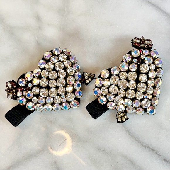 Gucci “Virginia Heart 95 mm Heart” Silver Leather Pumps - Picture 10 of 12